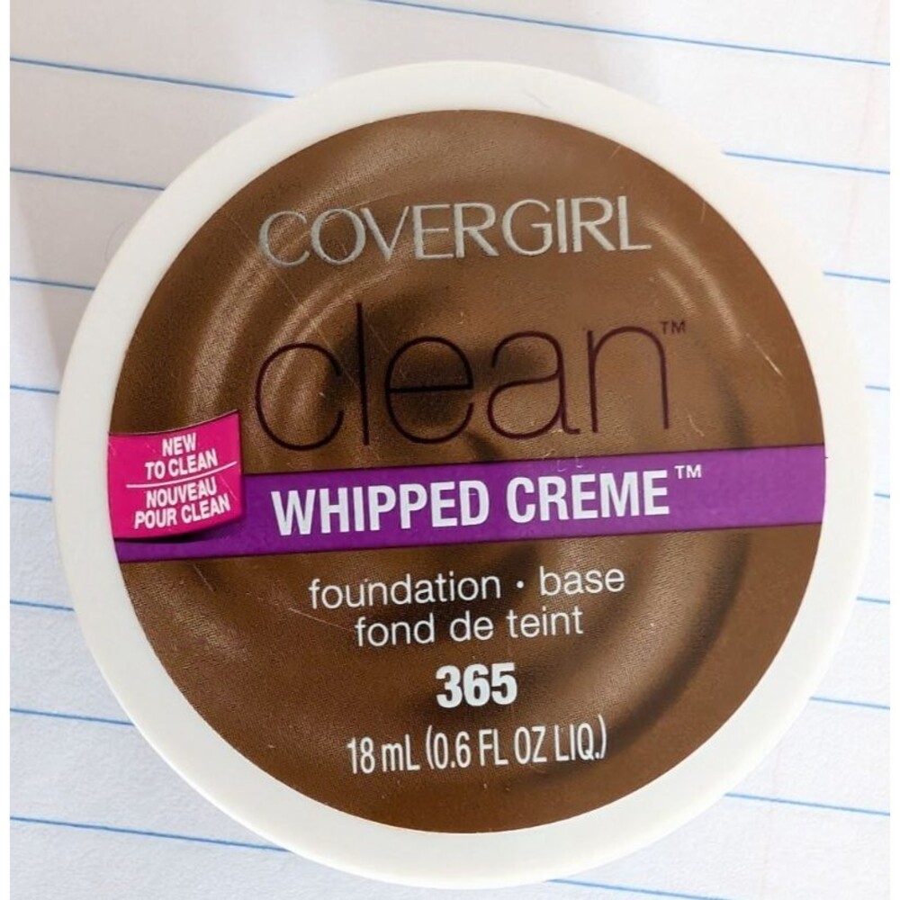 CoverGirl Clean Whipped Creme Cream Foundation Base 365 Tawny Discontinued HTF